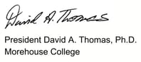 President David Thomas Signature Signoff